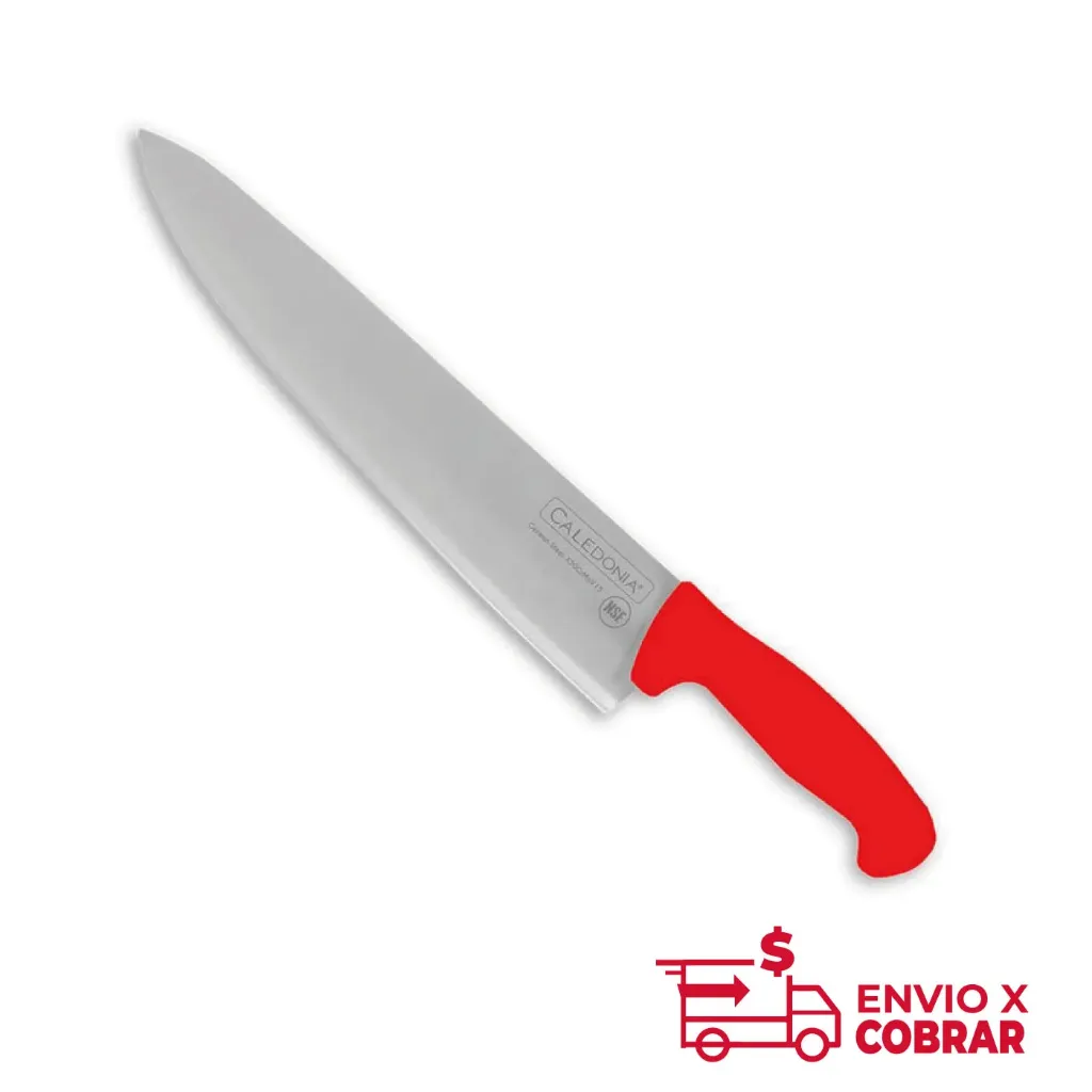 Cuchillo Chef 12" Rojo Caledonia CACHE-12R