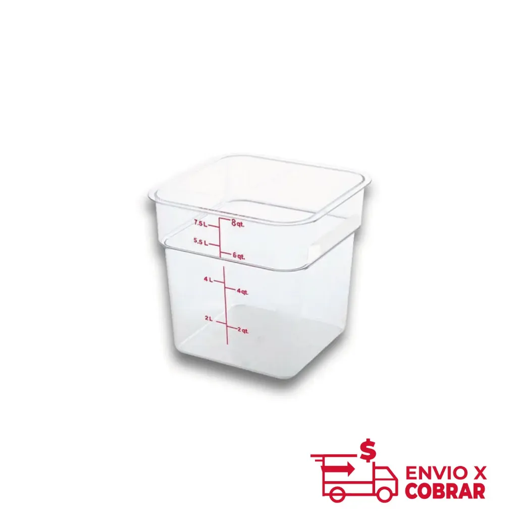 Recipiente Graduado Cuadrado 8 Qt Caledonia REPOCU-8