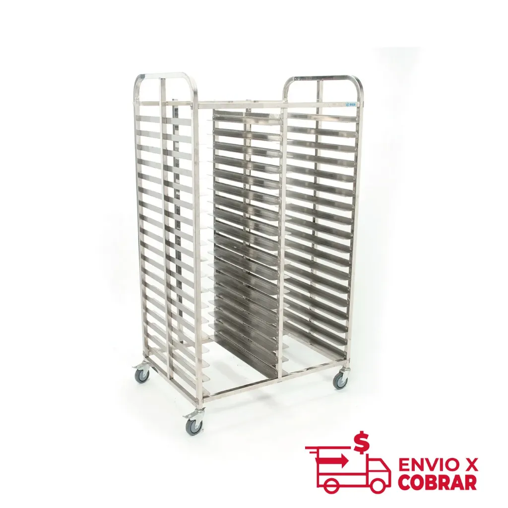 BN-T07 | CARRO PORTA CHAROLAS DOBLE (ESPIGUERO)