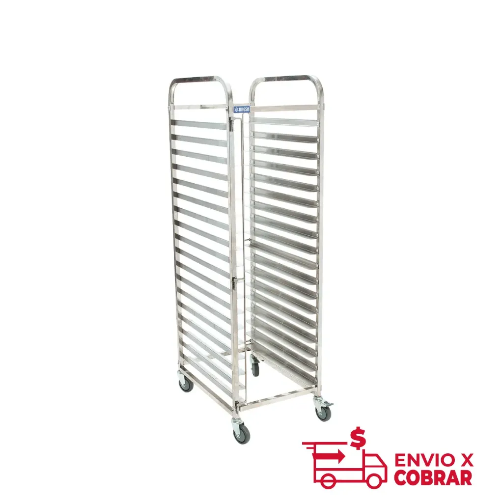 BN-T01 | CARRO PORTA CHAROLAS SENCILLO (ESPIGUERO)