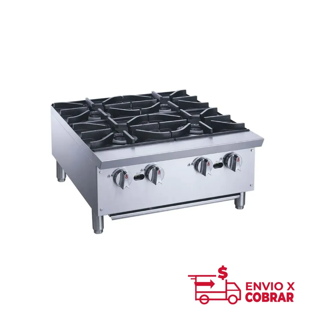 XRB-4-MG | PARRILLA COMERCIAL A GAS DE 4 QUEMADORES