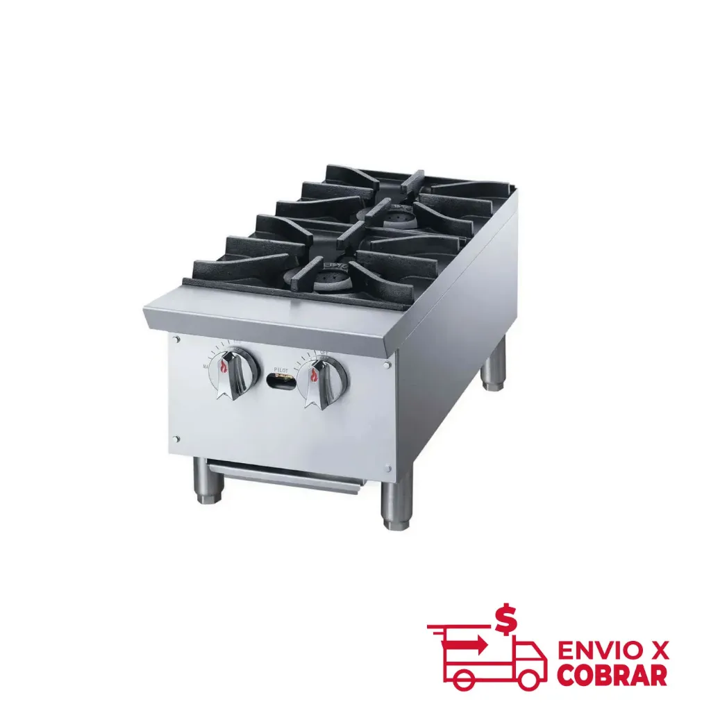 XRB-2-MG | PARRILLA COMERCIAL A GAS DE 2 QUEMADORES