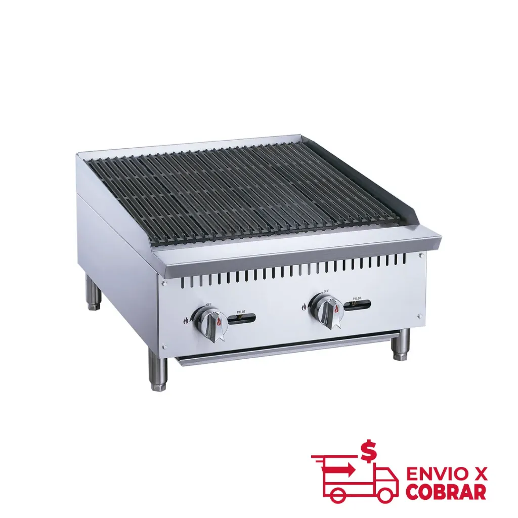 RFS-24-MG | ASADOR COMERCIAL A GAS DE 2 QUEMADORES RADIANTE