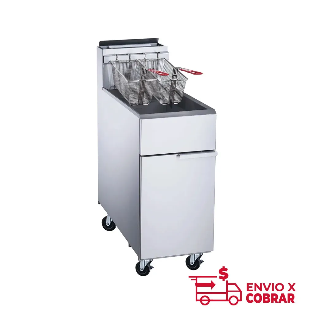 MGEF-3-MG | FREIDORA COMERCIAL DE 3 QUEMADORES DE 18 LITROS Gas Natural