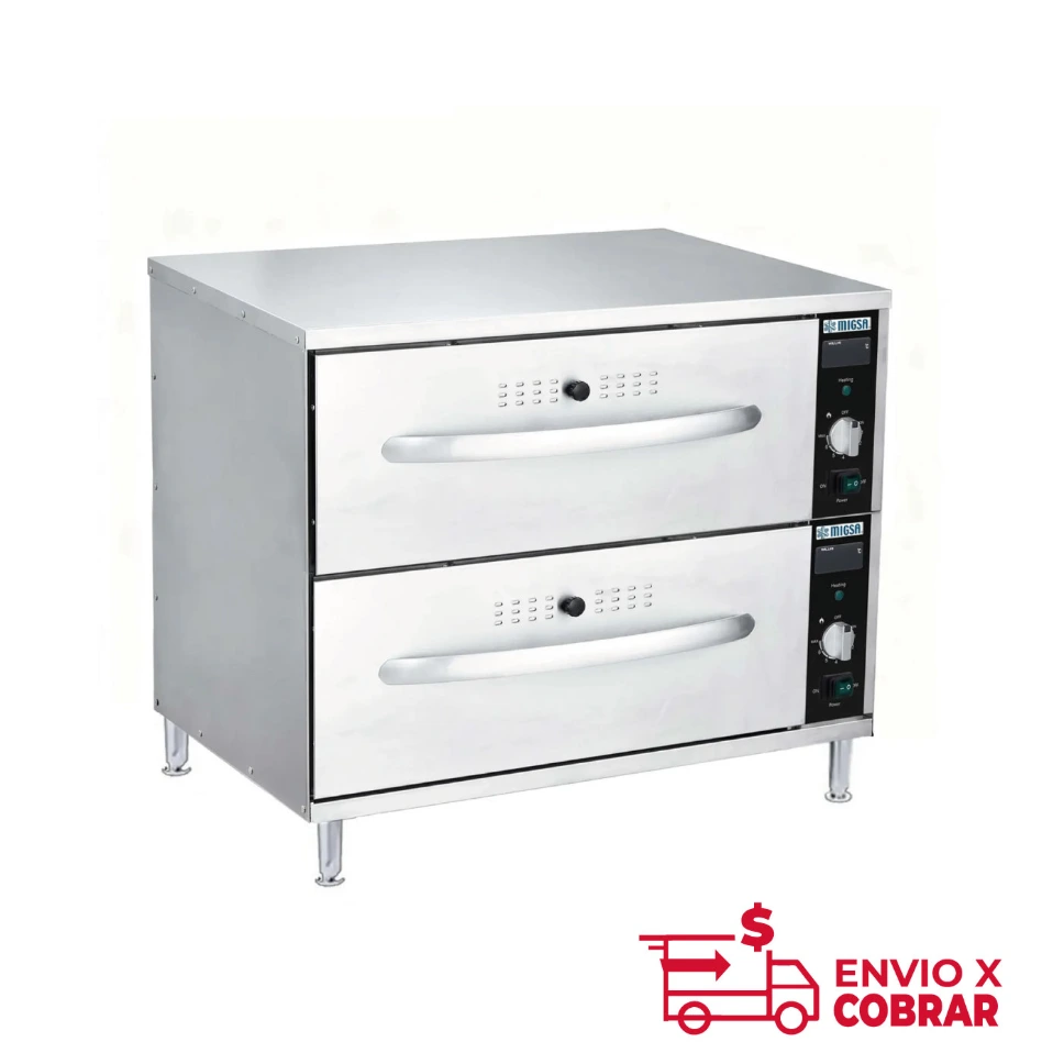 HW-82 | CALENTADOR DE ALIMENTOS DE 2 CAJONES ELÉCTRICO