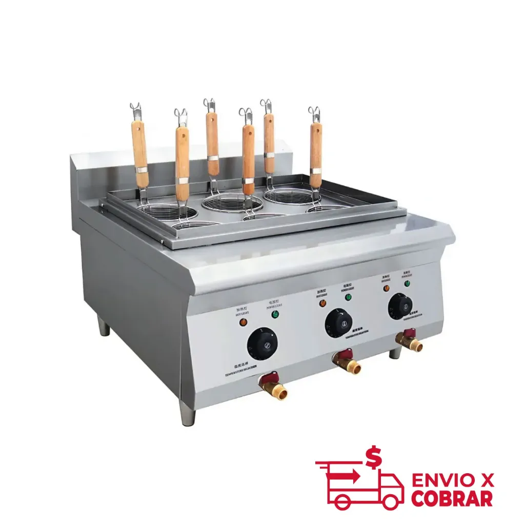 BN600-E605 | COCEDOR DE PASTAS DE 6 CANASTILLAS ELÉCTRICO