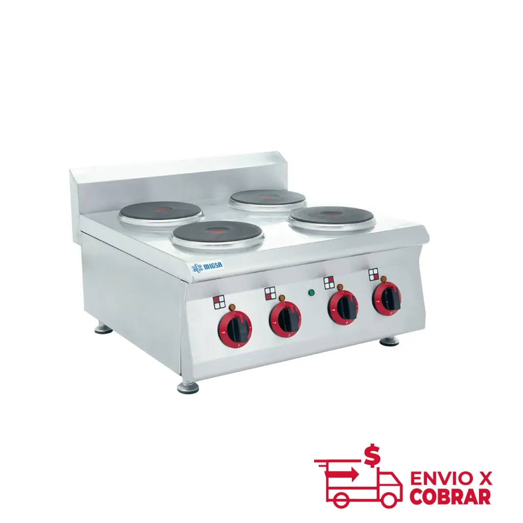 BN600-E603 | PARILLA ELÉCTRICA CON 4 PLATOS CALIENTES