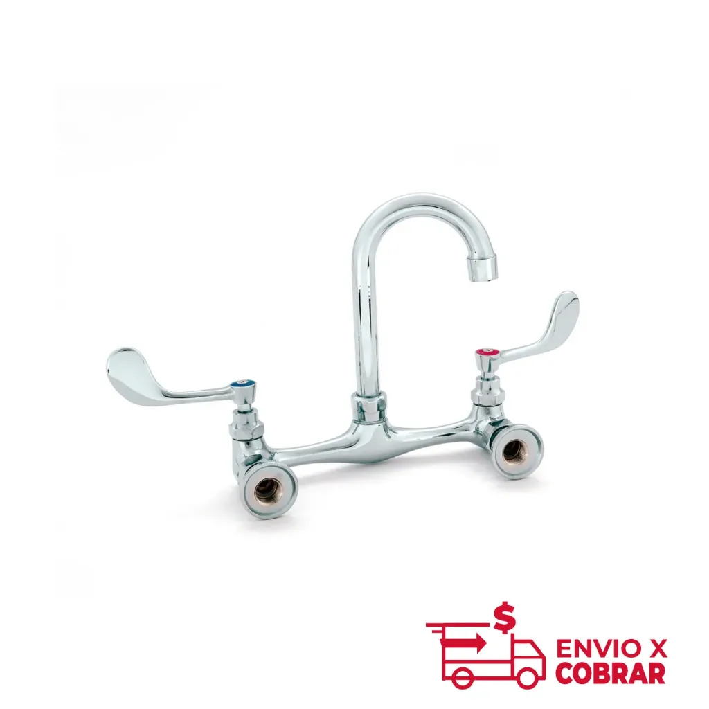 BXF-KW5G | LLAVE MEZCLADORA DE PARED ALETAS LARGAS