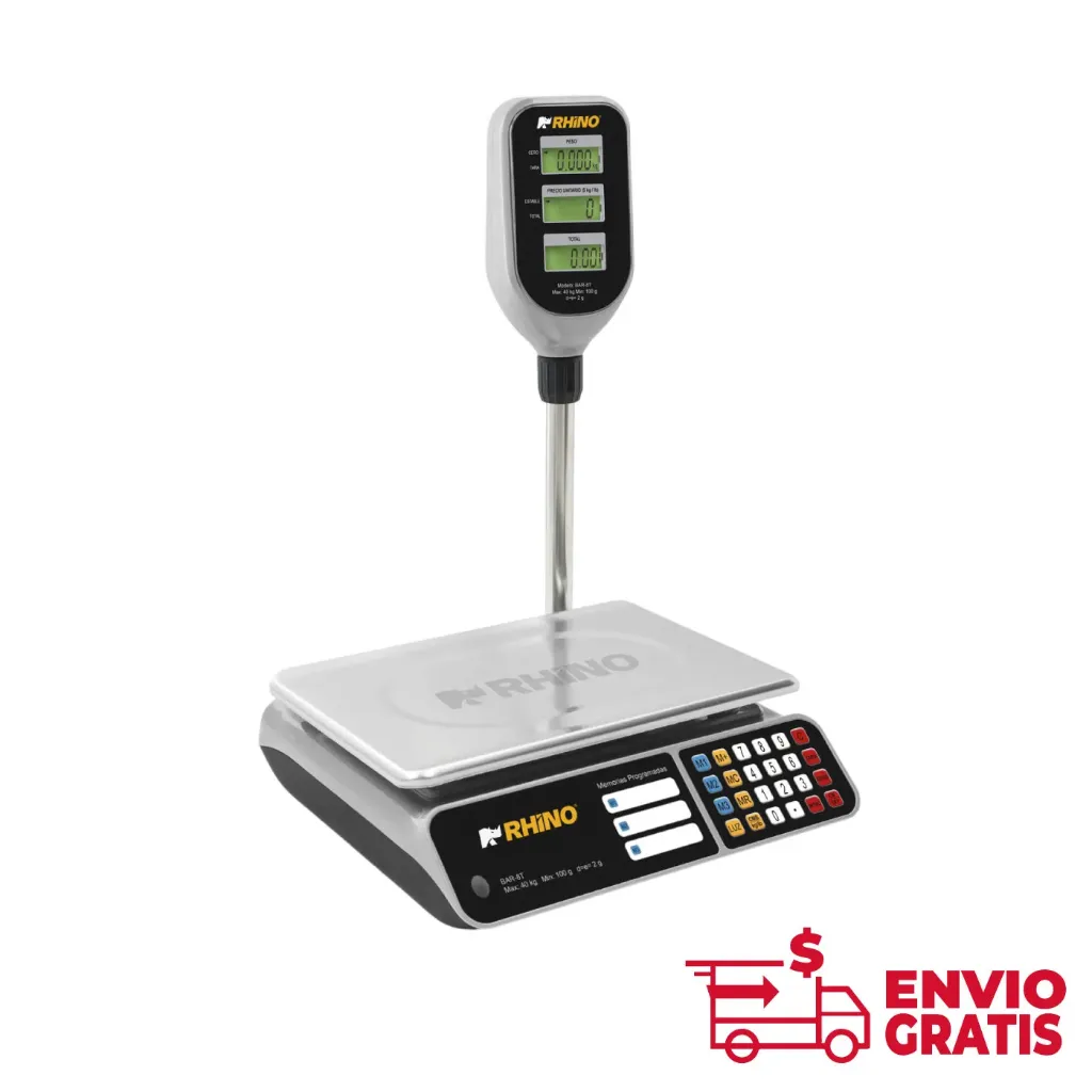 Báscula Electrónica Multifunciones con Torreta 40 kg BAR-8T