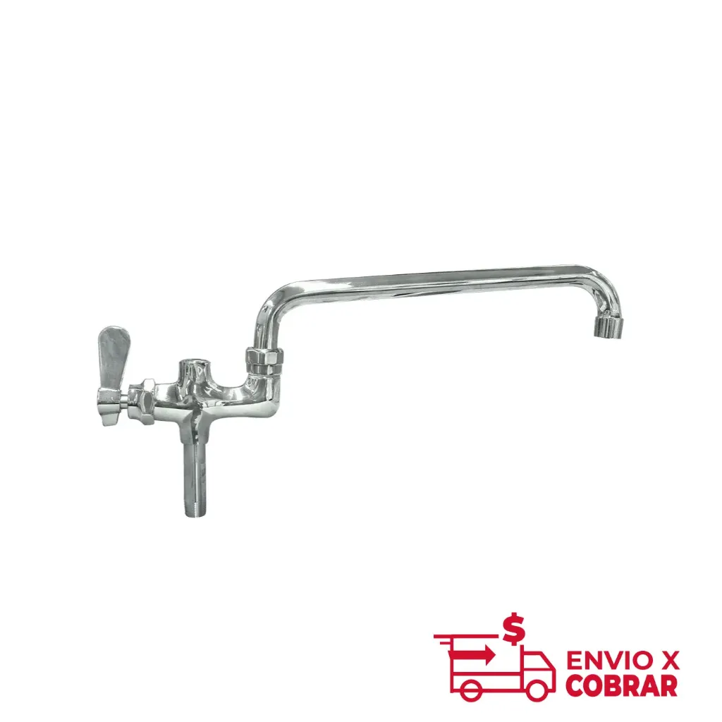 BXF-B12 | LLAVE MEZCLADORA DE 12” CUELLO DE GANSO, PARA MANGUERAS DE PRELAVADO
