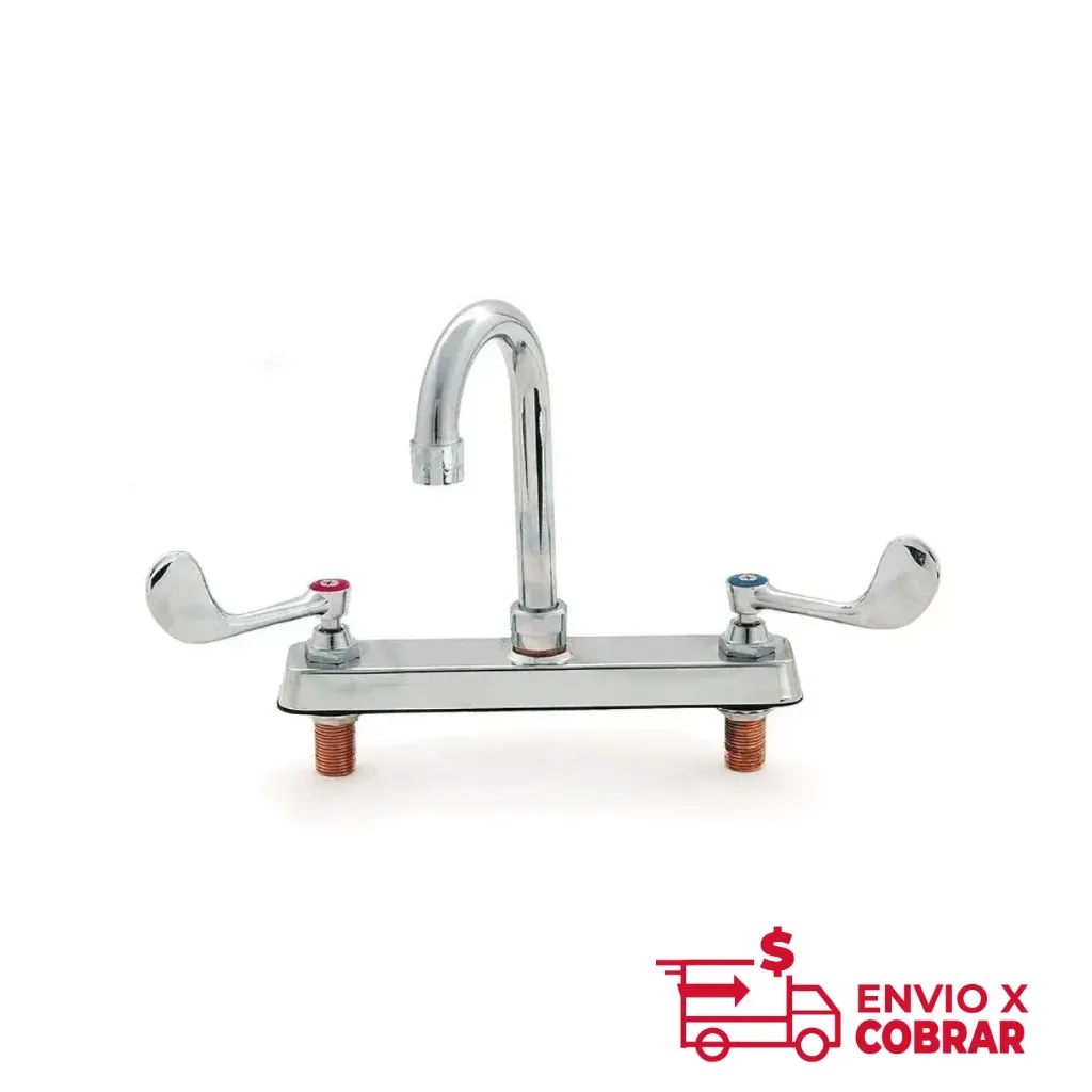BXF-VW5G | LLAVE MEZCLADORA DE 8” DE CUBIERTA CON ALETAS LARGAS