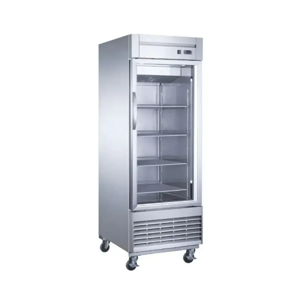 UR-27C-1G | REFRIGERADOR VERTICAL PUERTA DE CRISTAL EN A.I. DE 23 PIES CÚBICOS