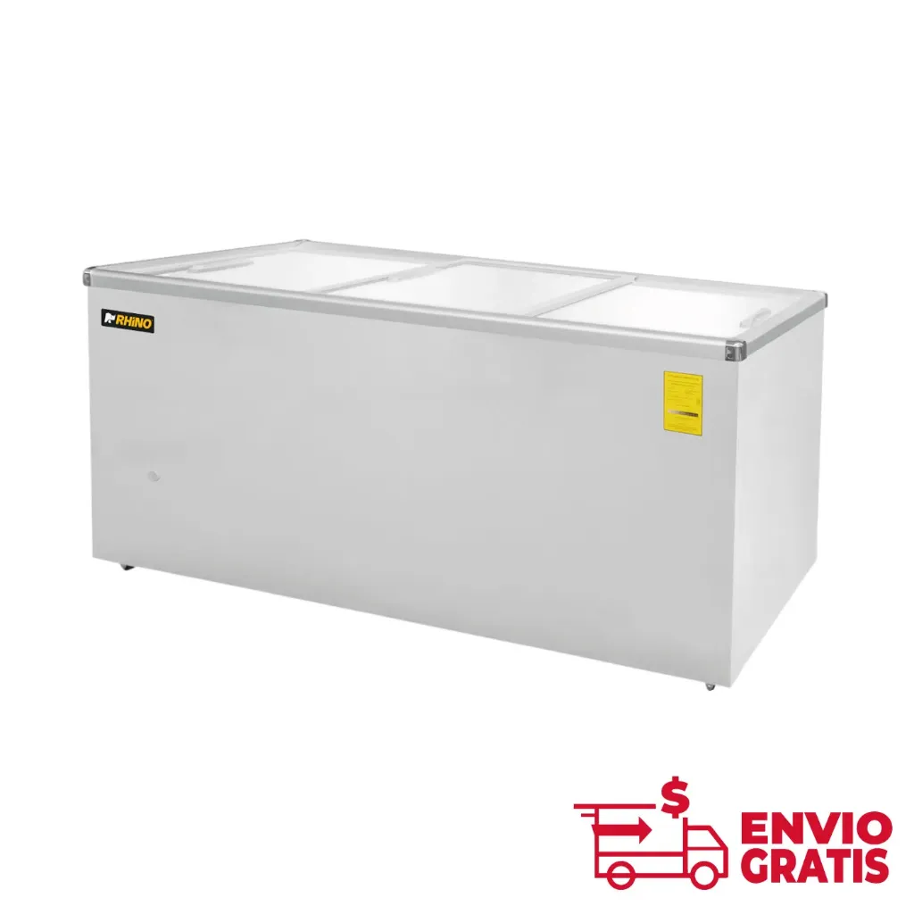 Congelador Tapa de Cristal Plano