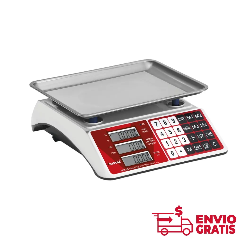 Báscula Electrónica Multifunciones 30 kg VINS-30