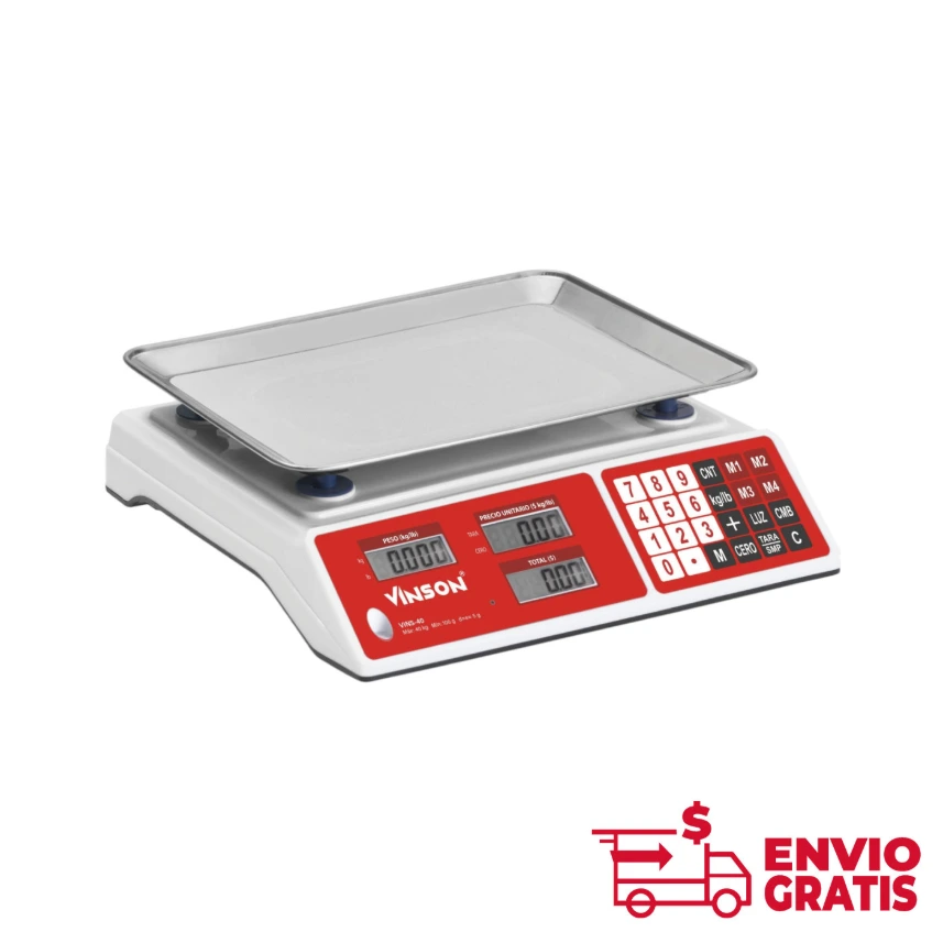 Báscula Electrónica Multifunciones 40 kg VINS-40
