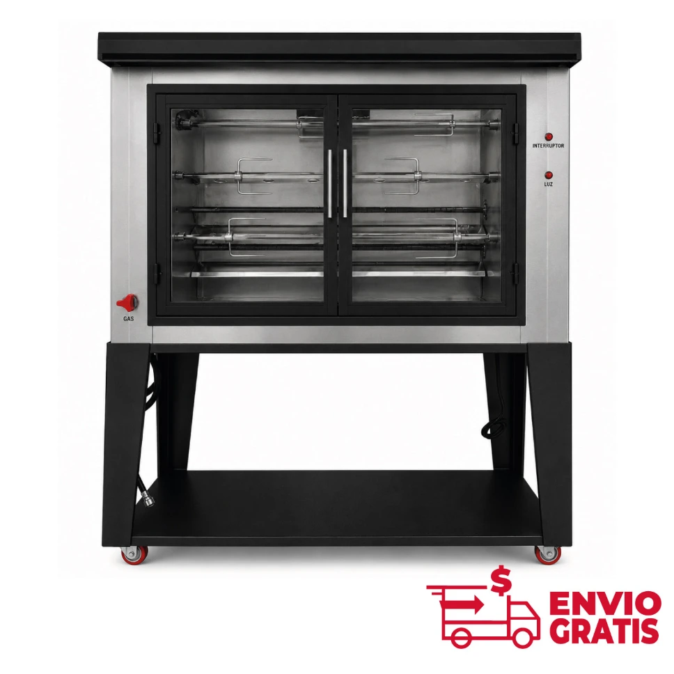 Rosticero de 27 pollos con base ROSMAC-27CB