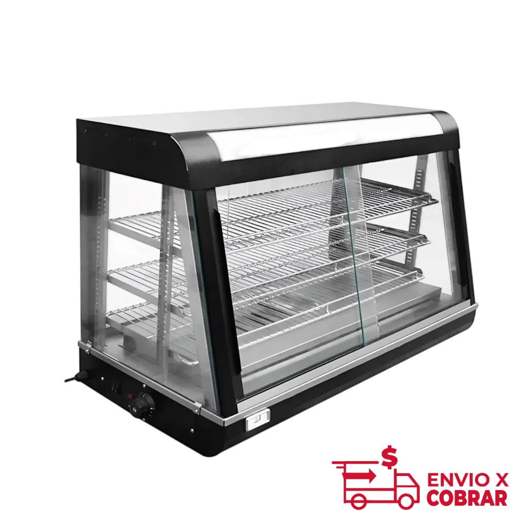 VITRINA CALIENTE SOBRE MOSTRADOR DE 60 CM DE FRENTE BN-600R