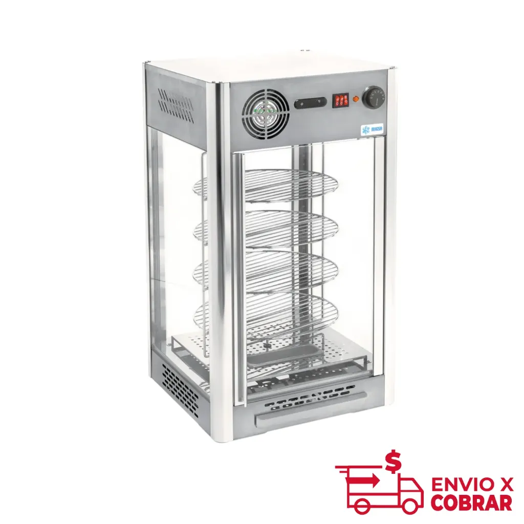 EXHIBIDOR Y CALENTADOR DE PIZZA RTR-108L