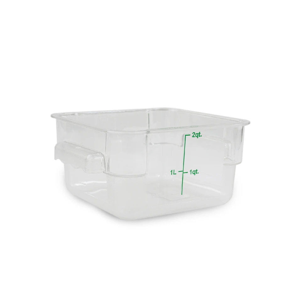 Recipiente Cuadrado de Policarbonato 2 qt REPOCU-2