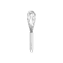 Batidor Francés de Acero Inoxidable 10" BATFRA-10
