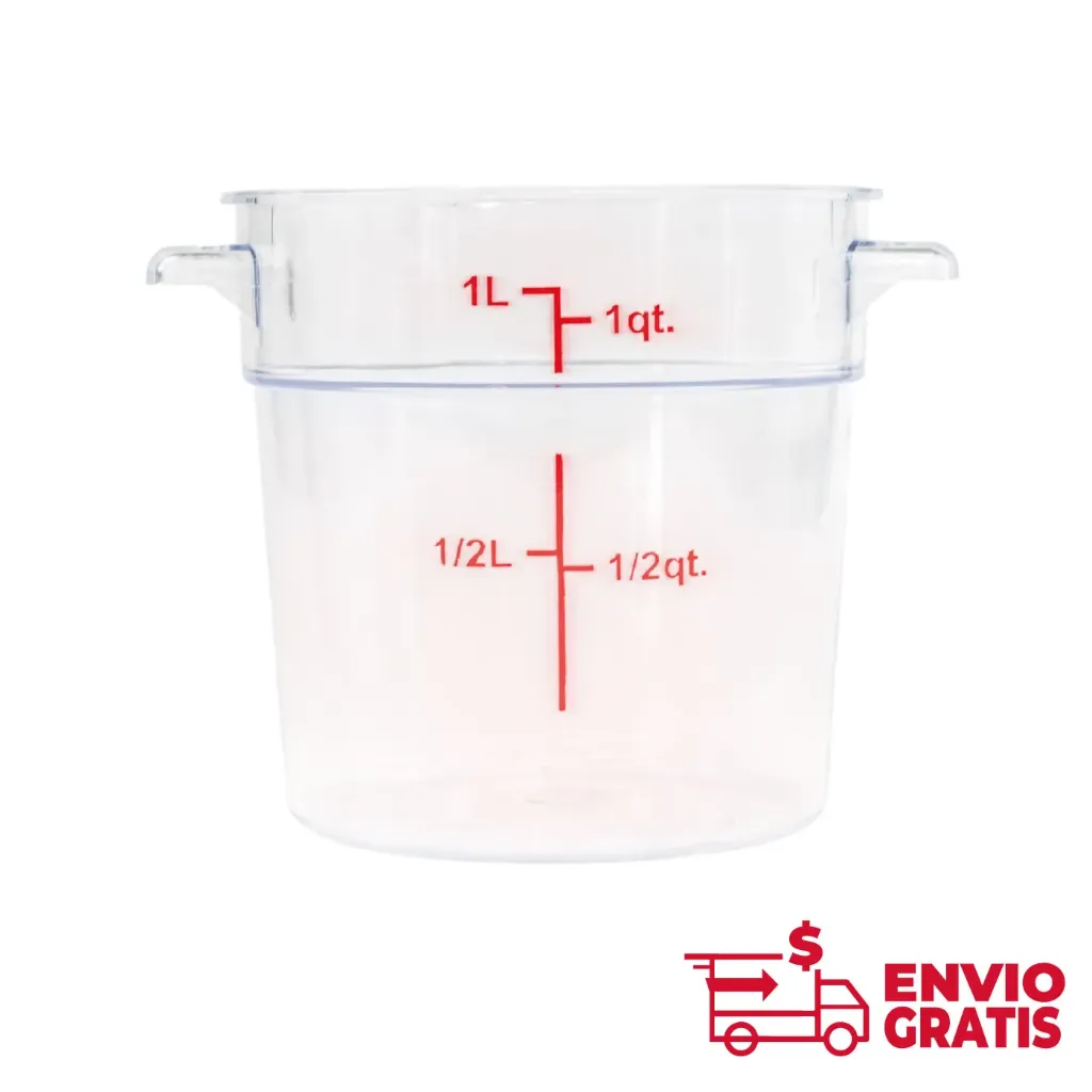 Recipiente Redondo de Policarbonato 1 qt  REPORE-1