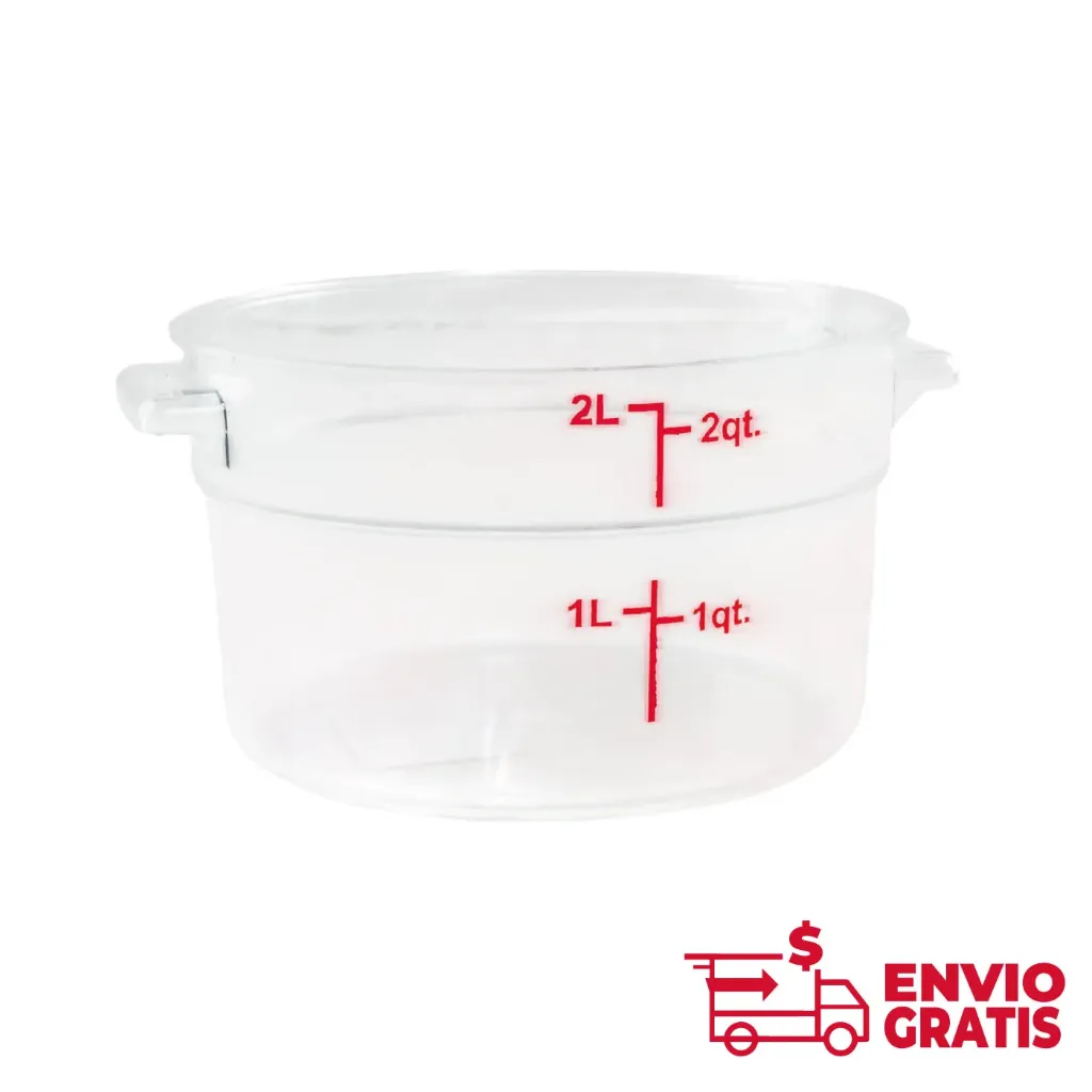 Recipiente Redondo de Policarbonato 2 qt