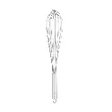 Batidor Francés de Acero Inoxidable 22"  BATFRA-22