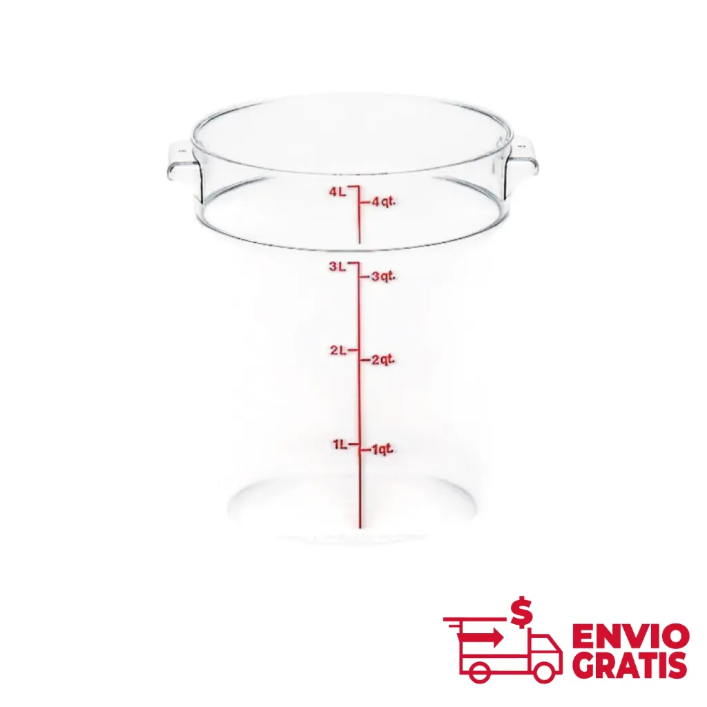 Recipiente Redondo de Policarbonato 4 qt  REPORE-4
