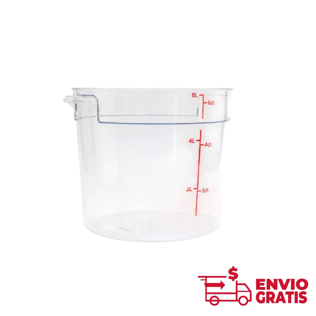 Recipiente Redondo de Policarbonato 6 qt REPORE-6