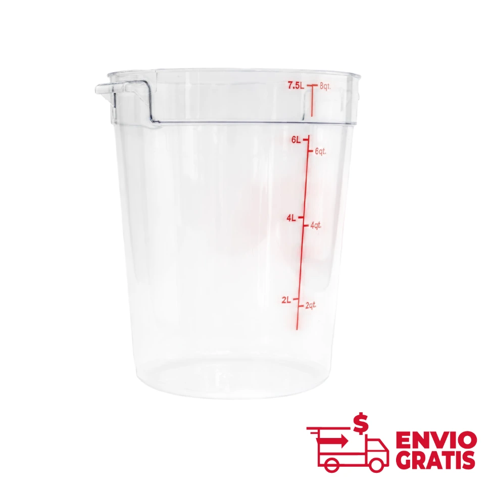 Recipiente Redondo de Policarbonato 8 qt  REPORE-8