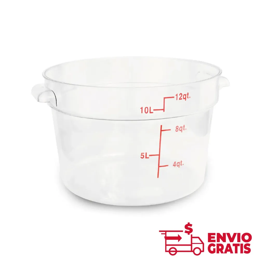 Recipiente Redondo de Policarbonato 12 qt