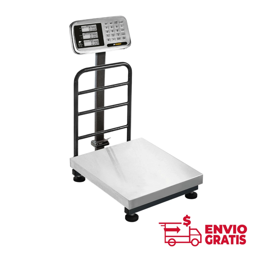 Báscula de plataforma inoxidable plegable 500 Kg BP-500