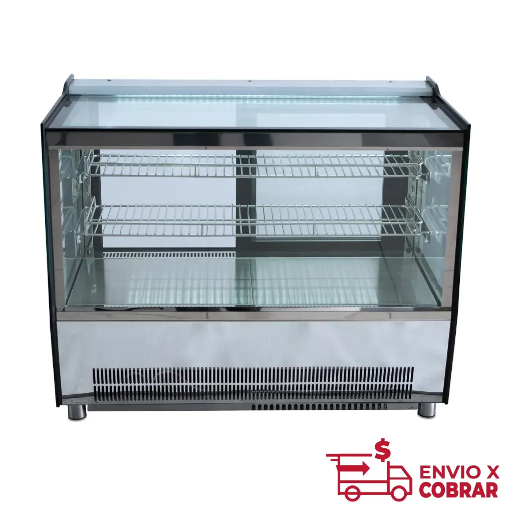 VITRINA FULL GLASS SOBREMOSTRADOR RECTA GELUM-DELI | GD-VFG-MR-66 | 66cm