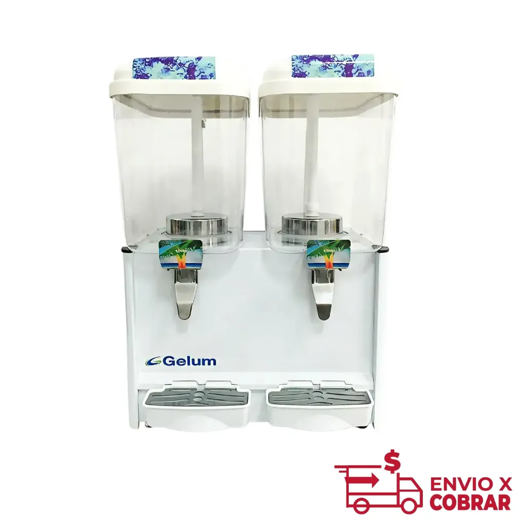 DISPENSADOR DE BEBIDAS GELUM | DBG-18-2 | 2 tazones de 18L