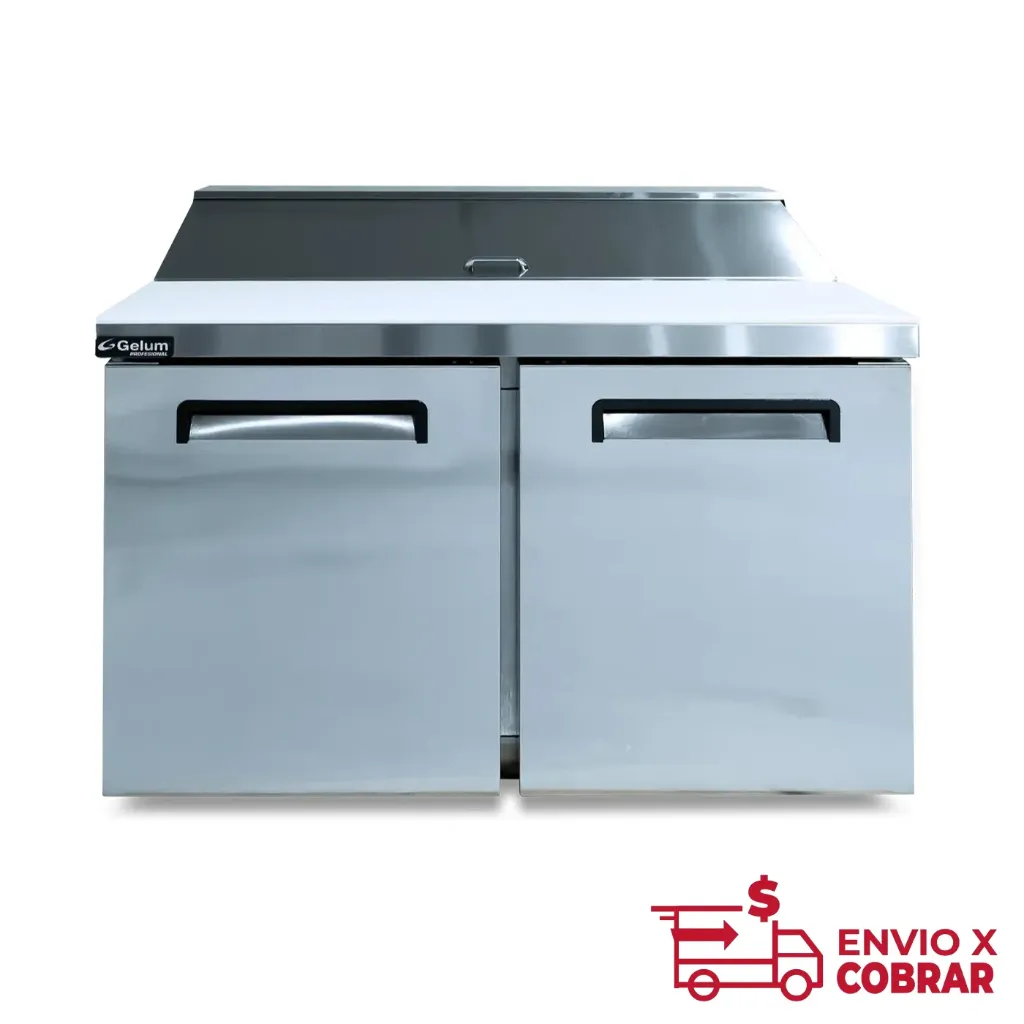 MESA DE REFRIGERACIÓN 2 PUERTAS GELUM-PROFESIONAL | GP-ME-2PS-14 | 13.7 ft³ (288 L)
