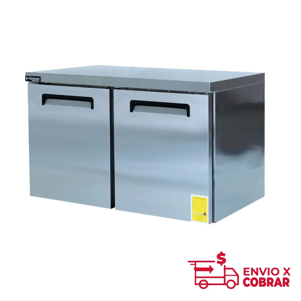 MESA DE REFRIGERACIÓN BAJO BARRA 2 PUERTAS GELUM GP-MT-RB-2PS-14