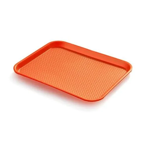 CHAROLA DE PLASTICO NARANJA 35X45