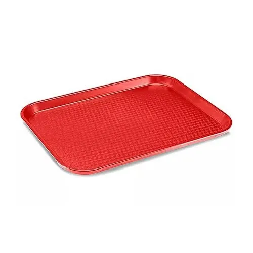 CHAROLA DE PLASTICO ROJA 35X45