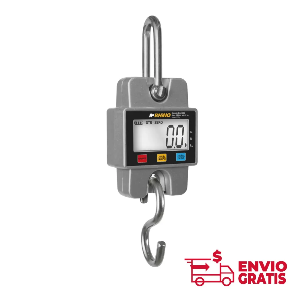 Báscula Electrónica Colgante 300 kg BAC-300