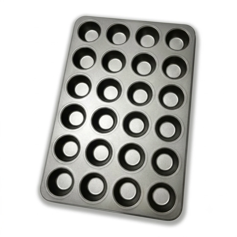 PLACA PARA MINI MANTECADA TEFLON 24 CAVIDADES 36X28PLAMINMANTE-243628
