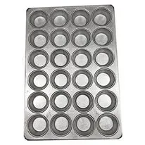 PLACA PARA MANTECADA ZINTRO ALUM 24 CAVIDADES 40X60PLAMANZI-244060