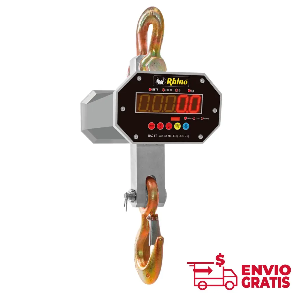 Báscula Electrónica Colgante 5,000 kg BAC-5T