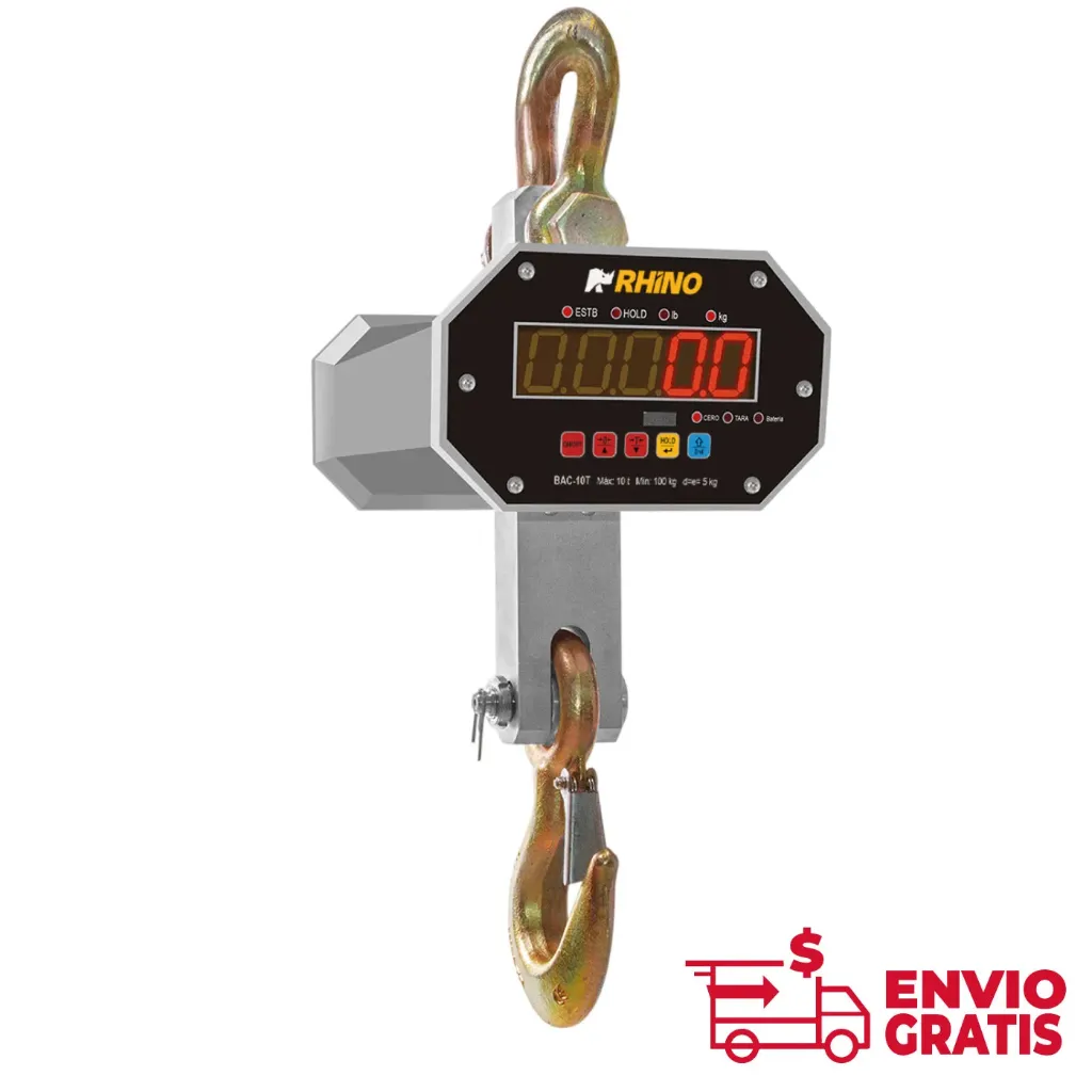 Báscula Electrónica Colgante 10,000 kg BAC-10T
