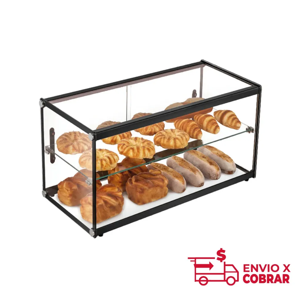 ZW-90 | VITRINA EXHIBIDORA NEUTRA CRISTAL RECTO DE 90 LITROS