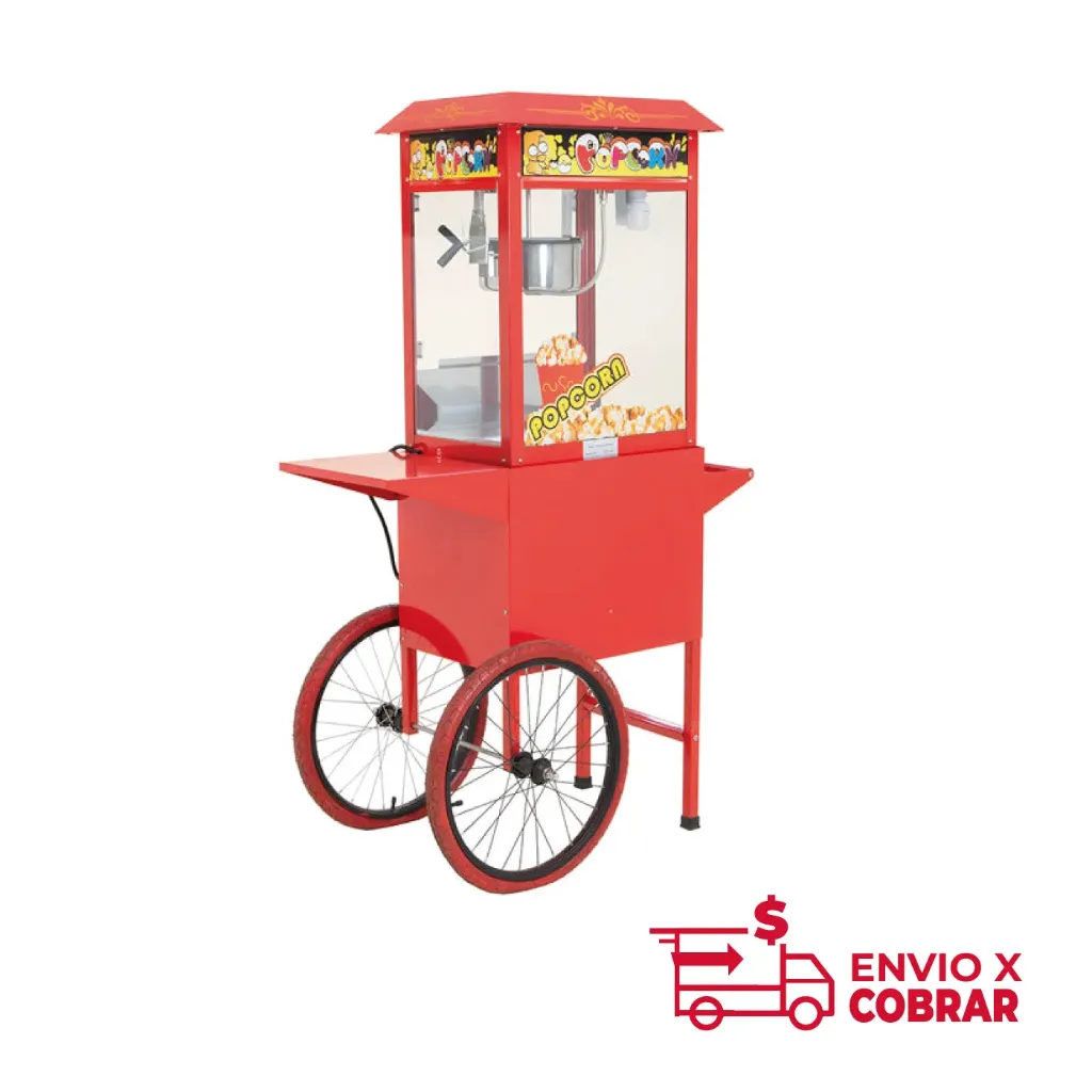 HP-BC-A | FABRICADORA DE PALOMITAS ELÉCTRICA CON CARRO