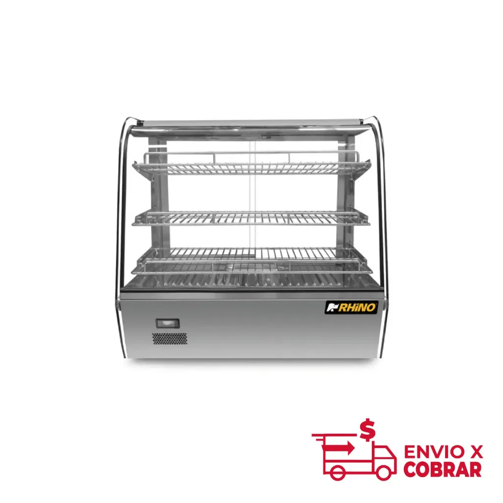 Vitrina Caliente Sobre Mostrador 120L Rhino VICAMO-120L
